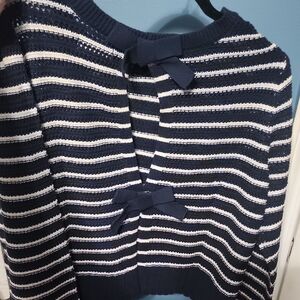 Black and White Striped Sweater